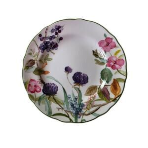 Set of 5 CHARTER CLUB Vintage Wild Flowers Colorful 9" Salad Plates